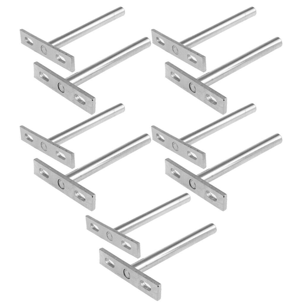10Pcs Wall Shelf Bracket Heavy Duty Supporter T Shaped Angle Bracket 4inch