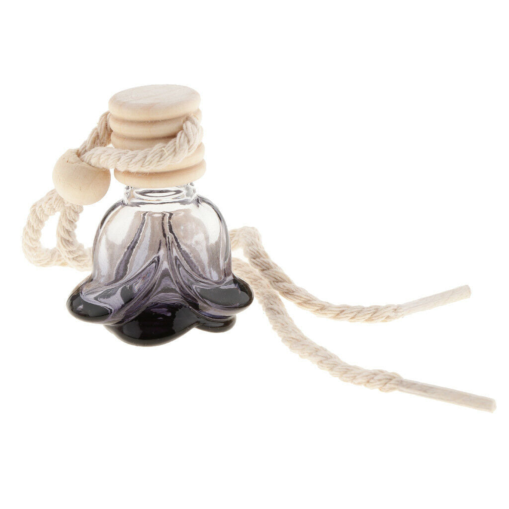 30x Empty Car Perfume Diffuser Bottle Car Hanging Pendant Home Decor Flower