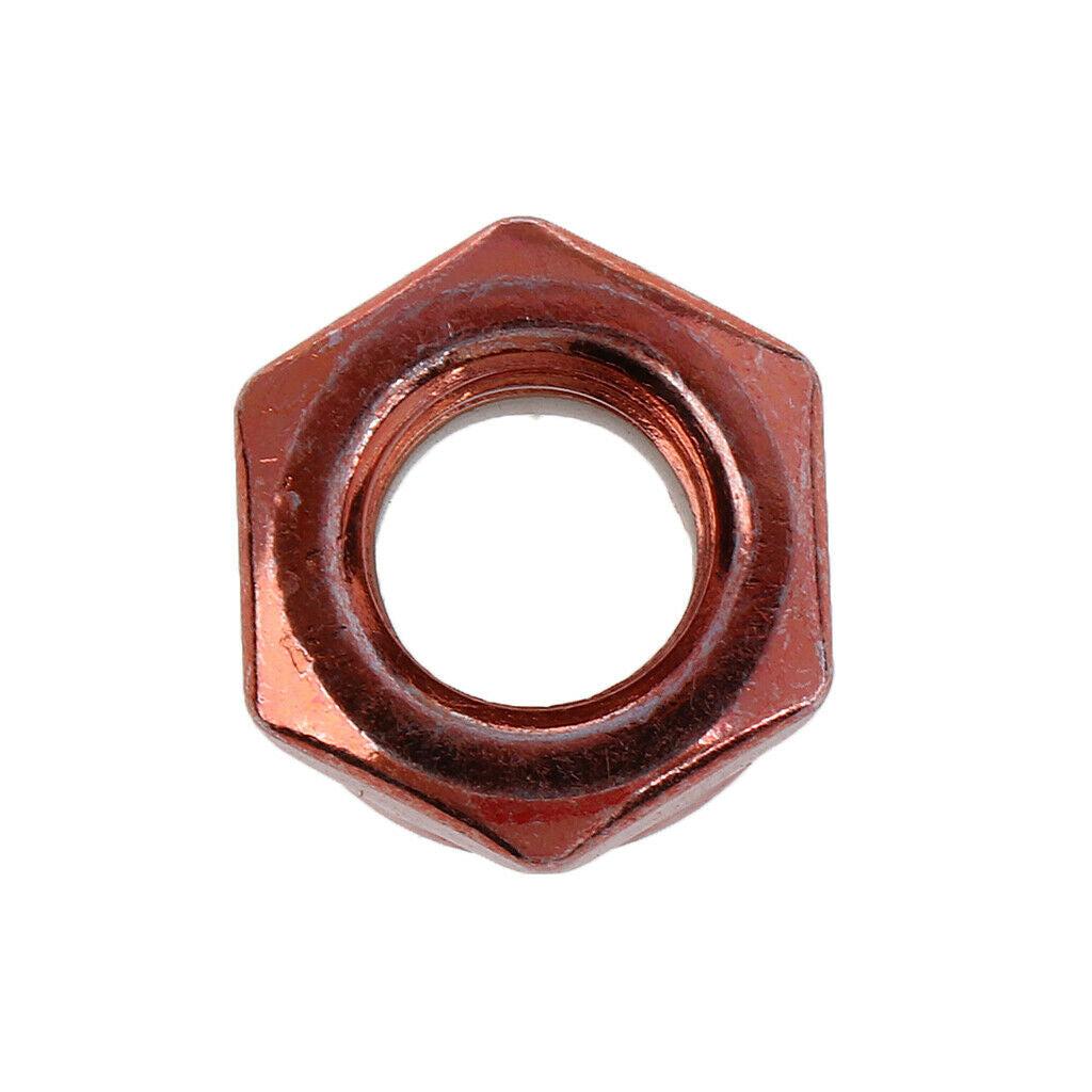 8pcs Skateboard Replacement Truck Axle Screw Nuts Longboard Parts Chocolate