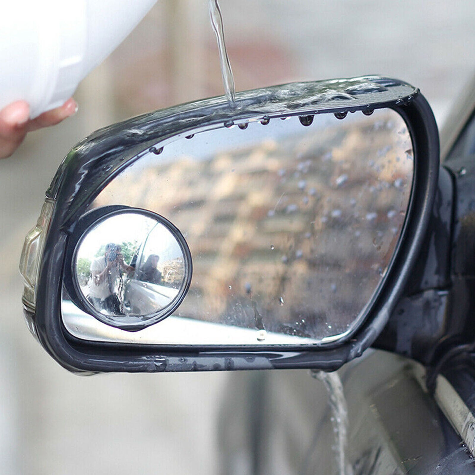2Pcs Car Rear View Side Mirror Rain Board Eyebrow Guard Sun Visor Accessories