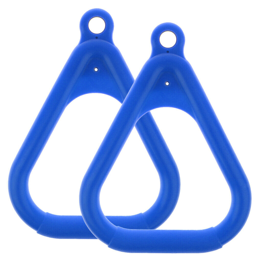 2pcs Plastic Trapeze Rings Replacement for Kids Swingset, Playset, Gym Jungle,