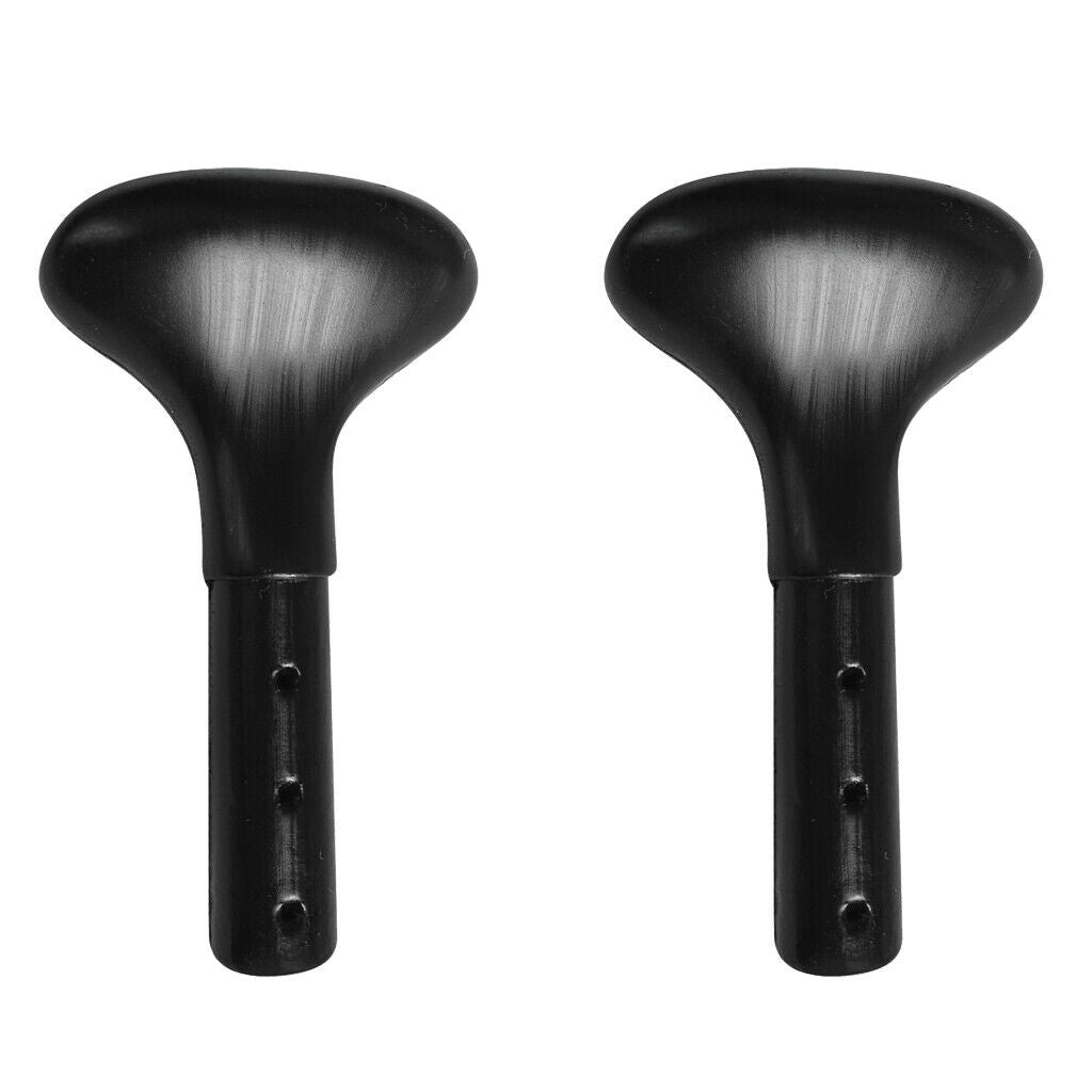 2 Palm Grip Boat Canoe Paddle T Handle Kayak Surfboard Shaft Accessory Black