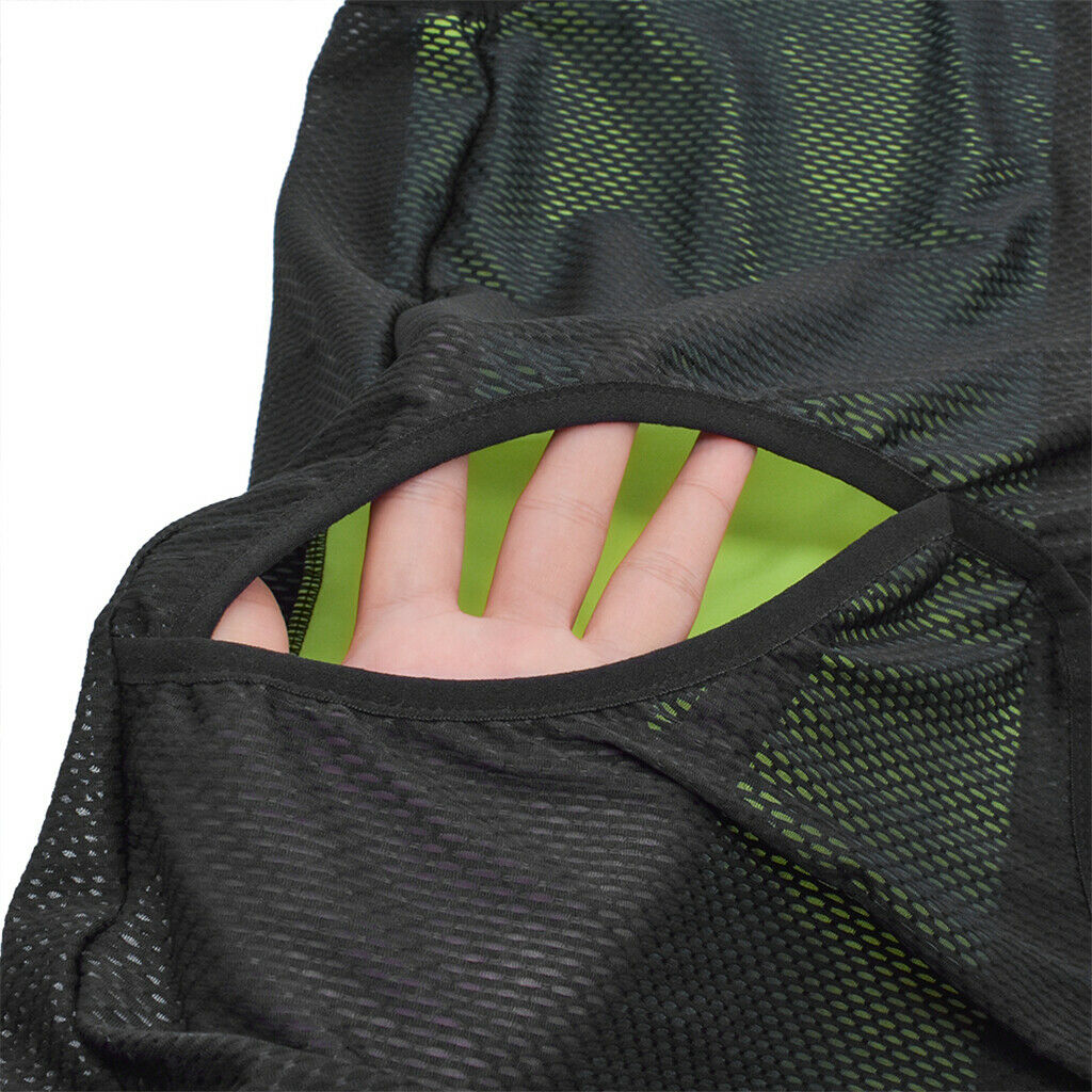 Cycling Vest Bicycle Quick Dry Running Riding Safety Vest Green L