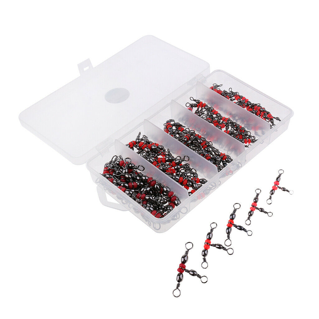 125 Pieces Of Fishing 3 Way Rolling Whirl   Suitable For Night Fishing