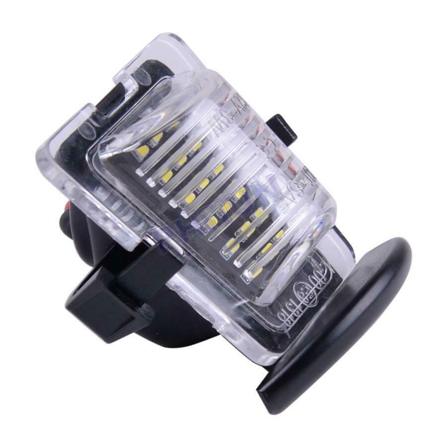 For 07-18 Jeep Wrangler JK Rear License Plate Light Bumper Lamp Clear Lens White