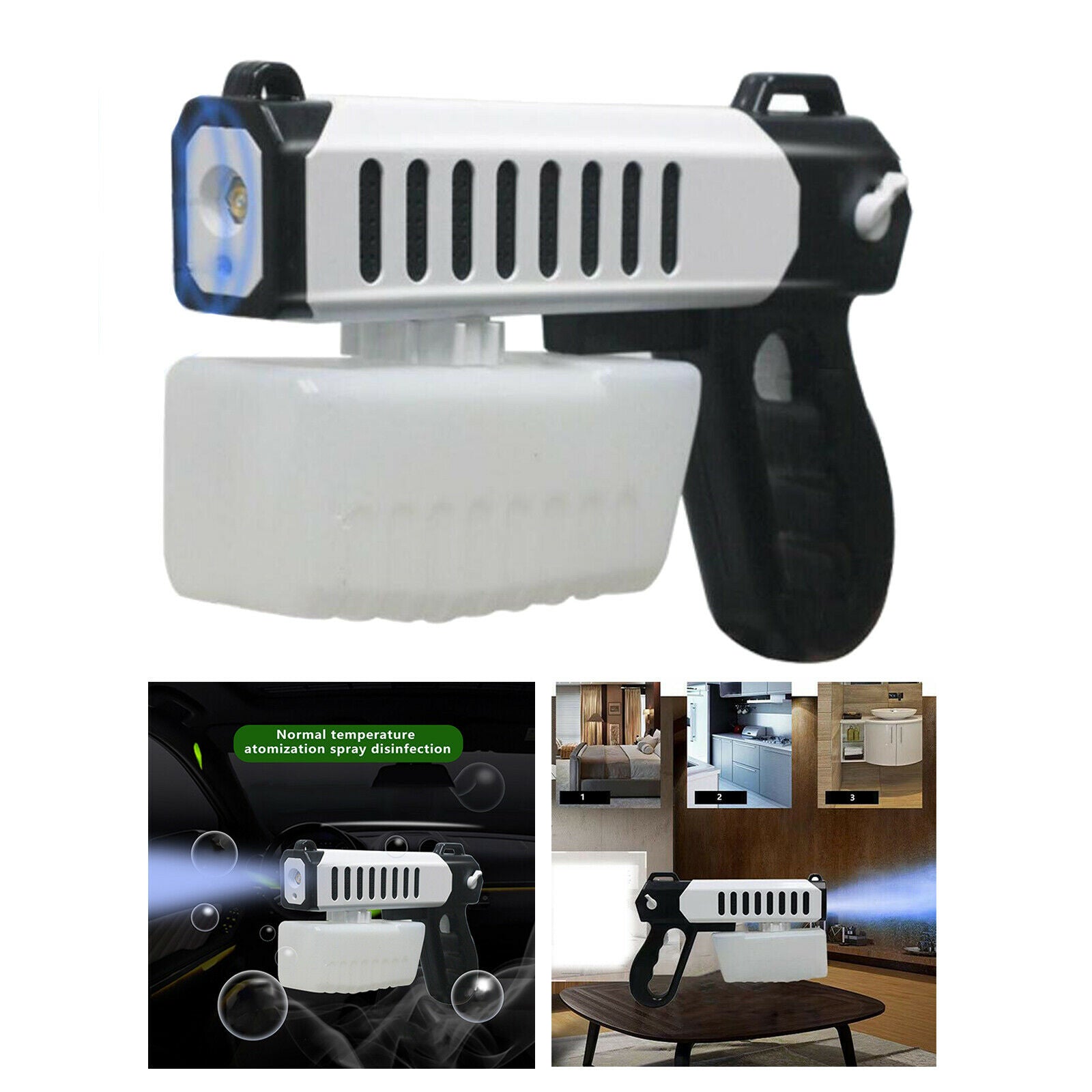 800ml Cordless USB Nano Steam Sprayer Sanitizer Handheld Disinfection Fogger