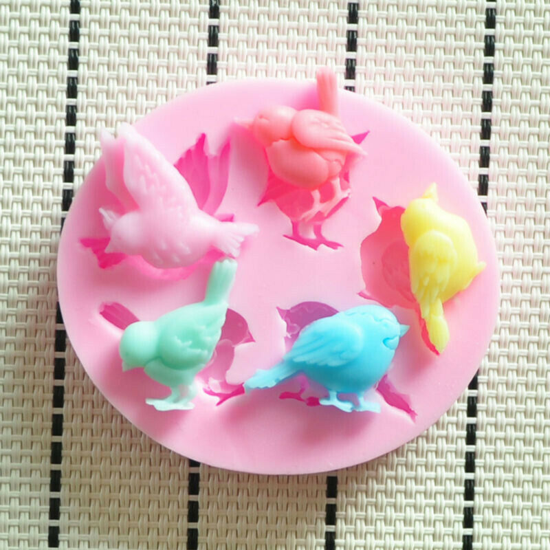 Bird Cake Decorating Silicone Mould Fondant Chocolate Icing Craft DIY