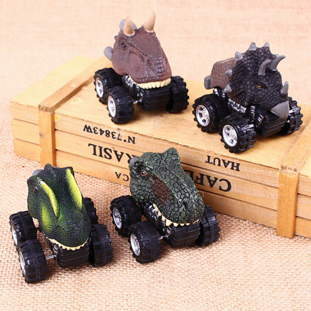 Multi Animal Dinosaurs Figures Pull Back Cars Jurassic Toys Kids Children