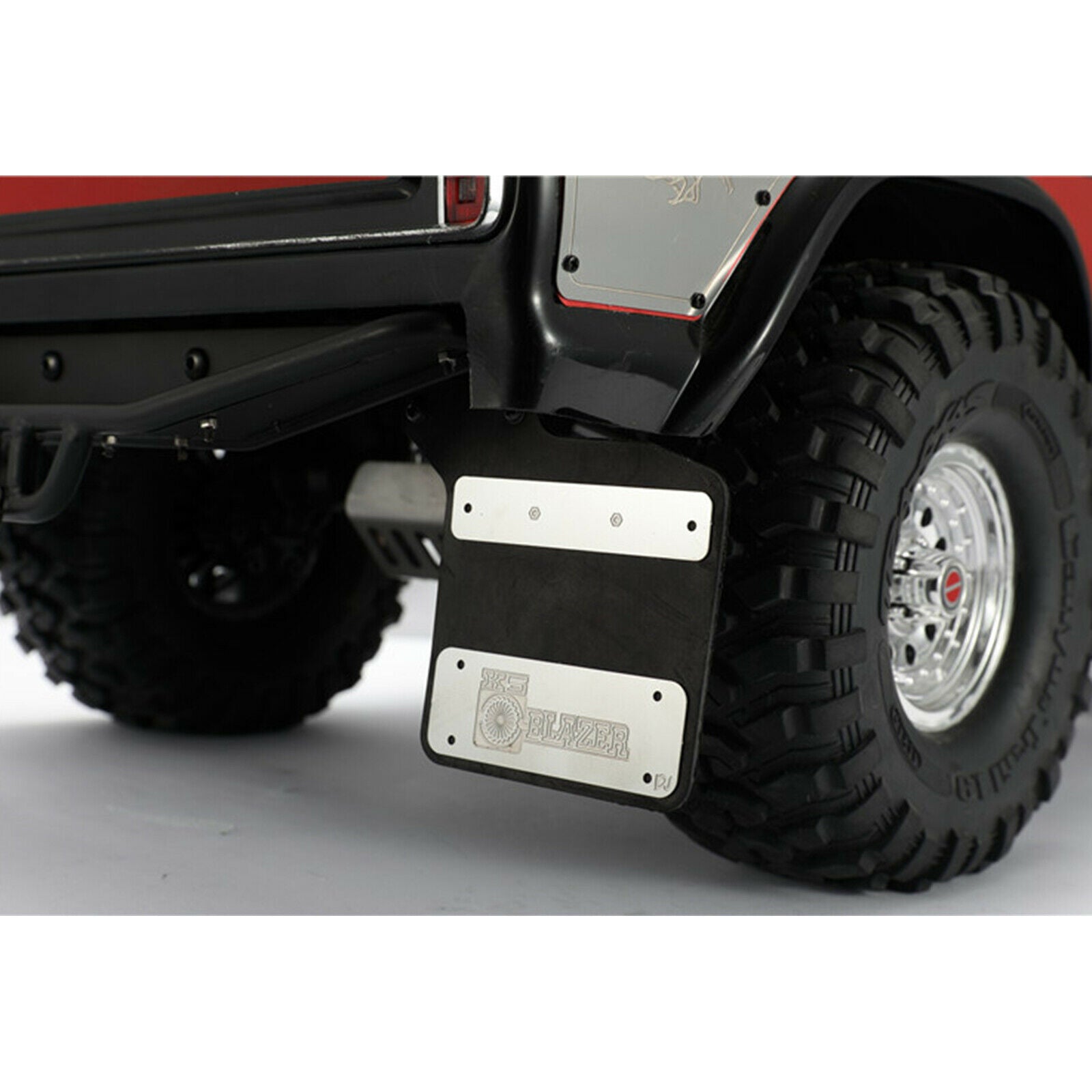 Rubber Mudguard Mud Fender with Metal Stand for TRX-4 Chevrolet BLAZER K5 RC Car