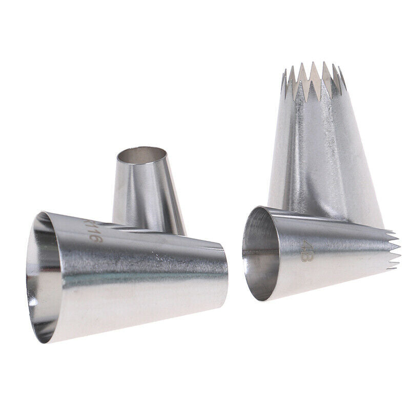 4PCs Cookies Mold Tube Icing Piping Nozzles For Decrating Cakes Dessert D.l8