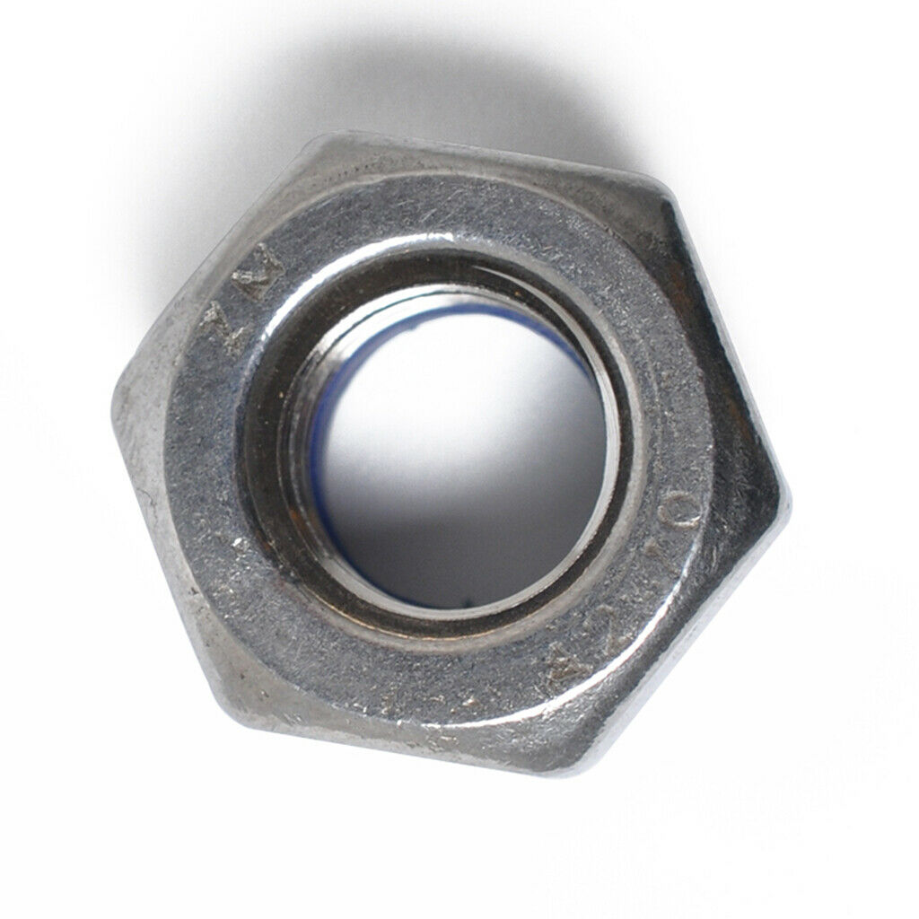 Set Of 175 Stainless Steel M3 M4 M5 M6 M8 M10 M12 Nylon Insert Lock Hex Nuts