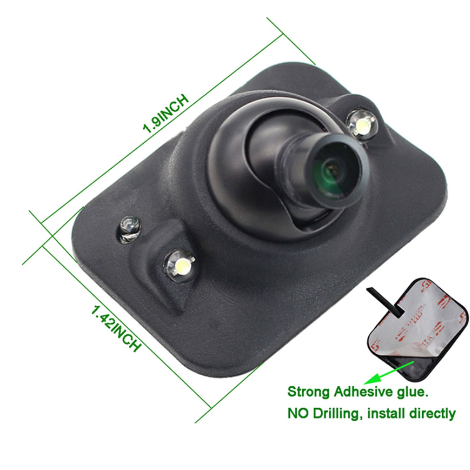 Car Blind Spot Front Side Rear View Camera Auto-dimming IR LED Light Sensor Cam