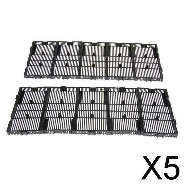 5X 10Pieces Fish Tank Under Gravel Filter Efficiency Water Filter for Aquarium