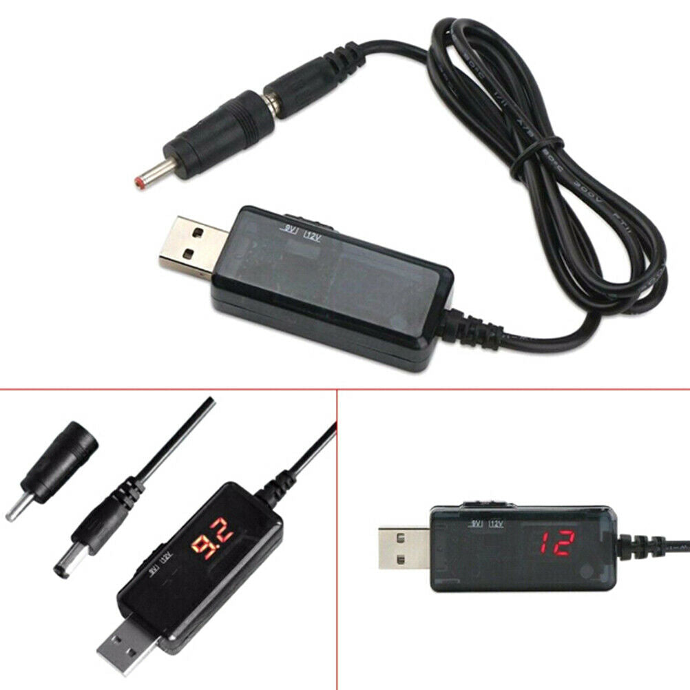 Usb booster cable 5V step up to 9V 12V voltage converter 1A step-up display WF