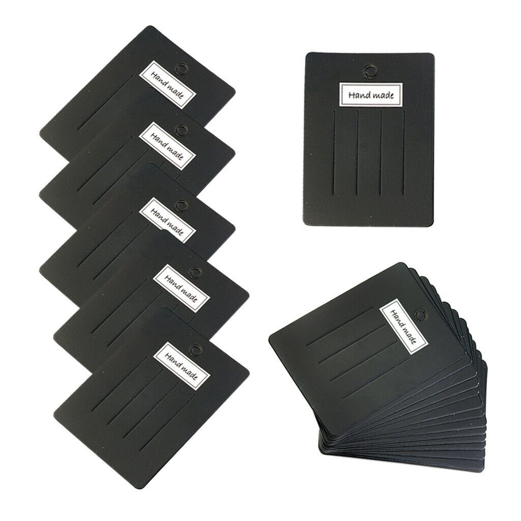 20 Pack Jewelry Display Cardboards Handmade Blank Barrette Card Holder