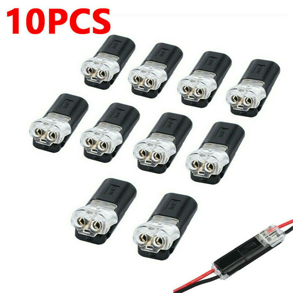 10 Set Car Waterproof Electrical Wire Cable Automotive Connector 2-Pin Way Plug