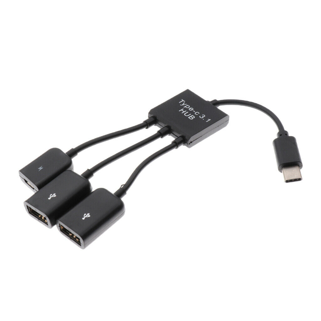 USB Type C Male To Micro USB 2USB2.0 Host OTG With Micro USB Cable For Phone