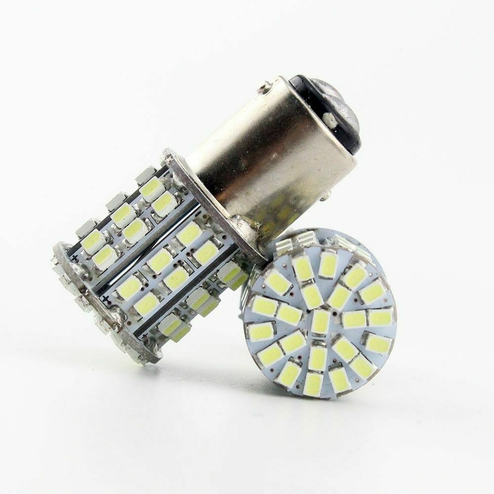 10pcs White 1157 BAY15D 1206 LED 64SMD Car Tail Stop Brake Signal Light Lamp