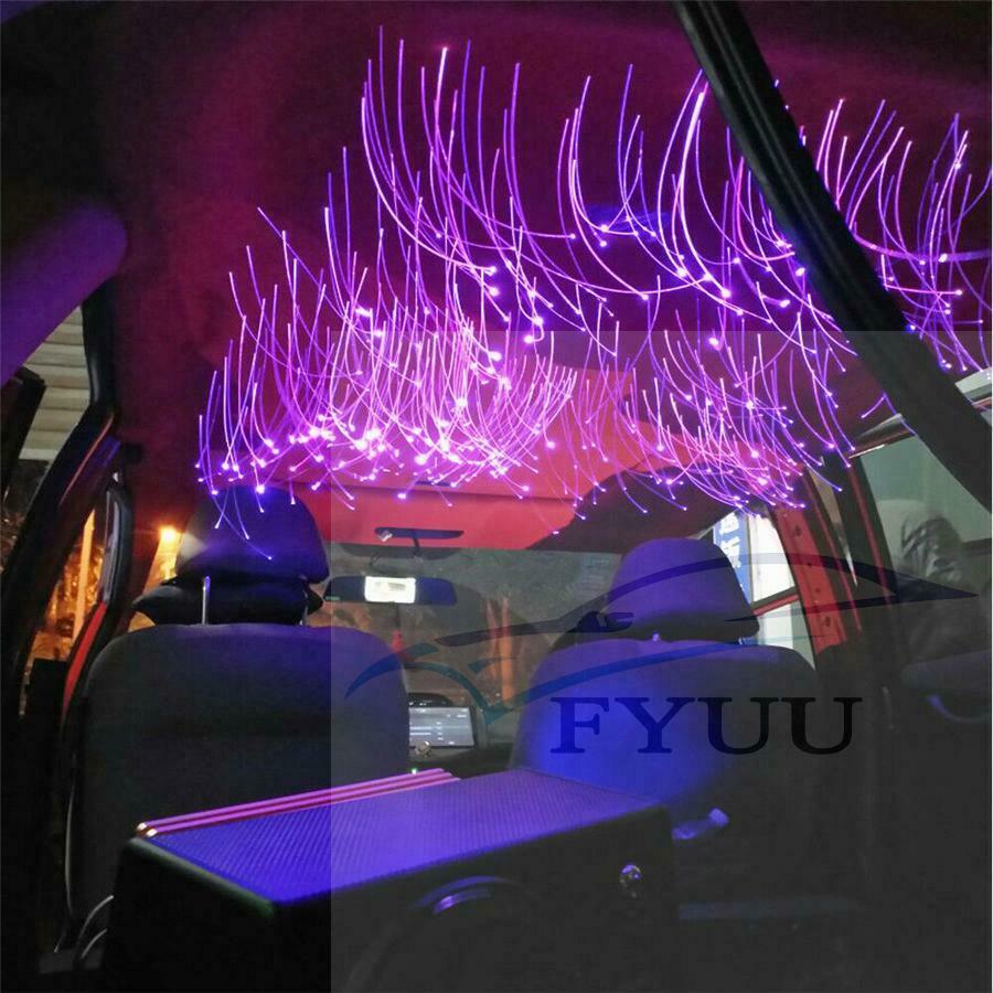 6W RGB Fiber Optic Light Source 100 Pcs Fiber Optic engine Car Roof Star Light