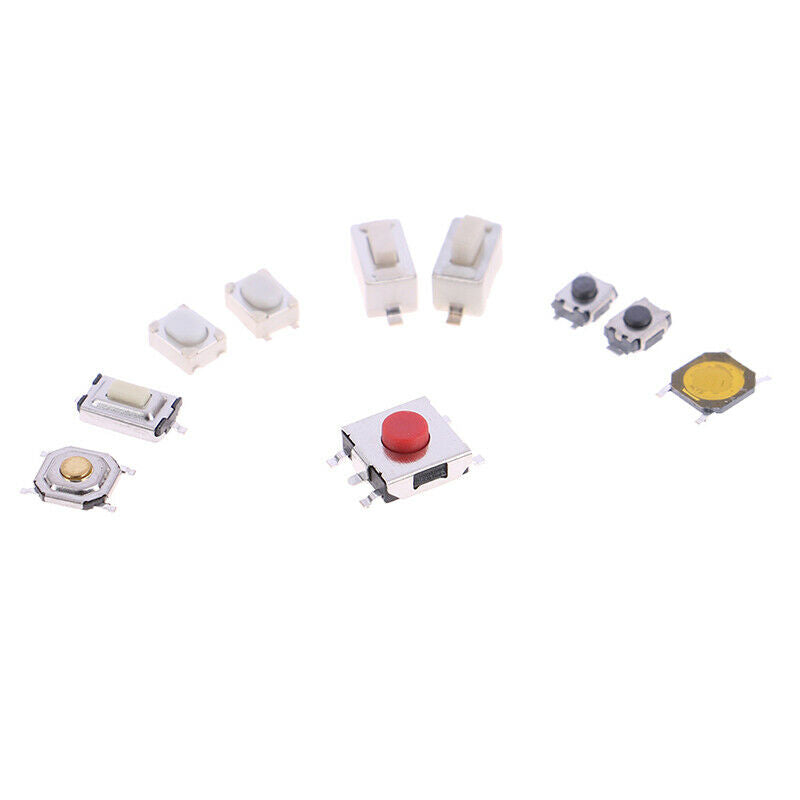 250Pcs 10 Types Tactile Push Button Switch Car Keys Button Touch Microswitch IE