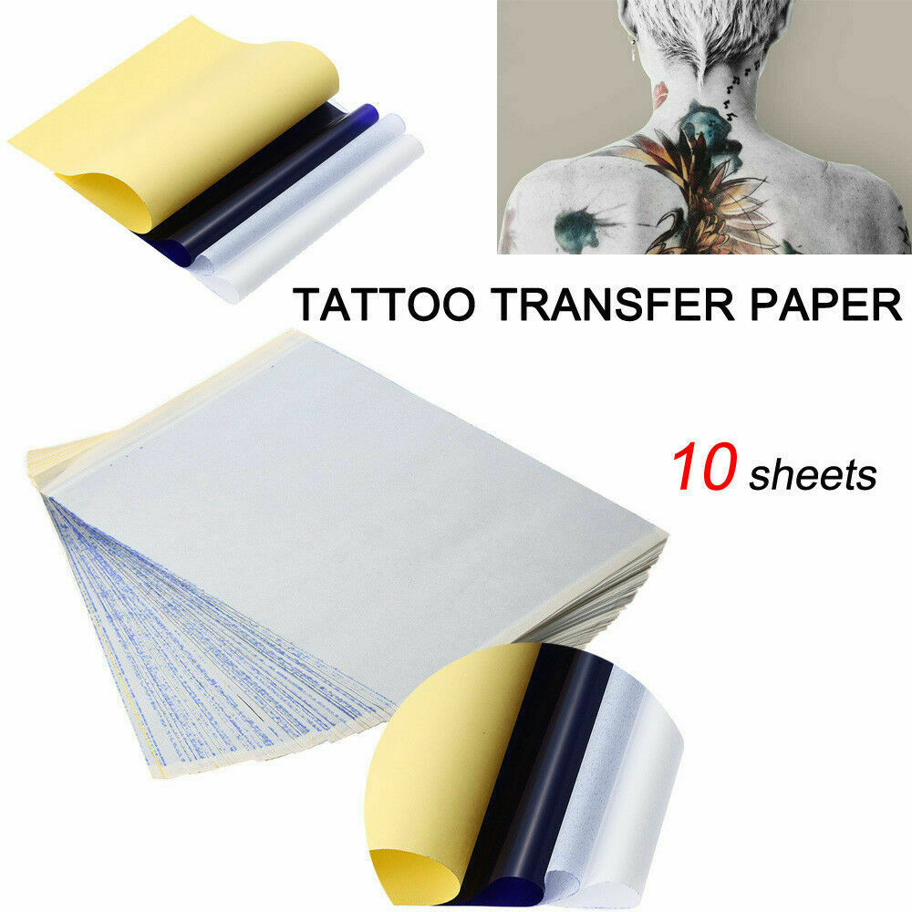 10x A4 Tattoo Transfer Paper Stencil Carbon Thermal Tracing Hectograph Sheet