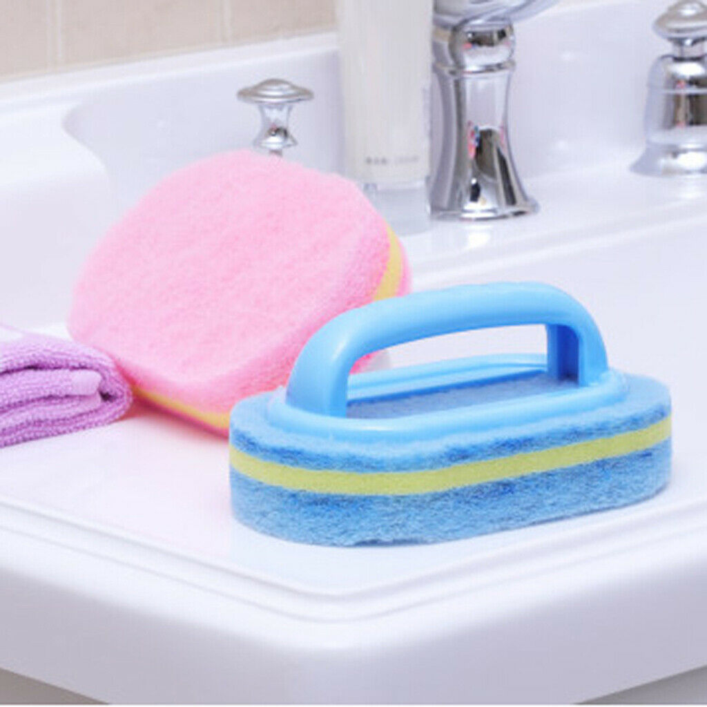 Kitchen Sponge Brush Descaling Cleaning Brush Bathtub Wall Cleaning Tool