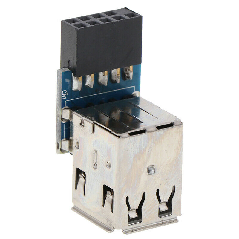 Internal Header Adapter 2 Ports USB2.0 A Female 9Pin Motherboard to DoubleLay XC