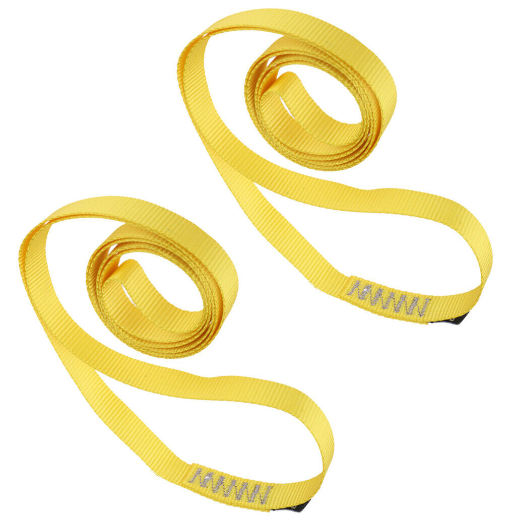 2pcs Climbing Sling 35KN 120cm Nylon Sling Runner Strap Safety Equipment