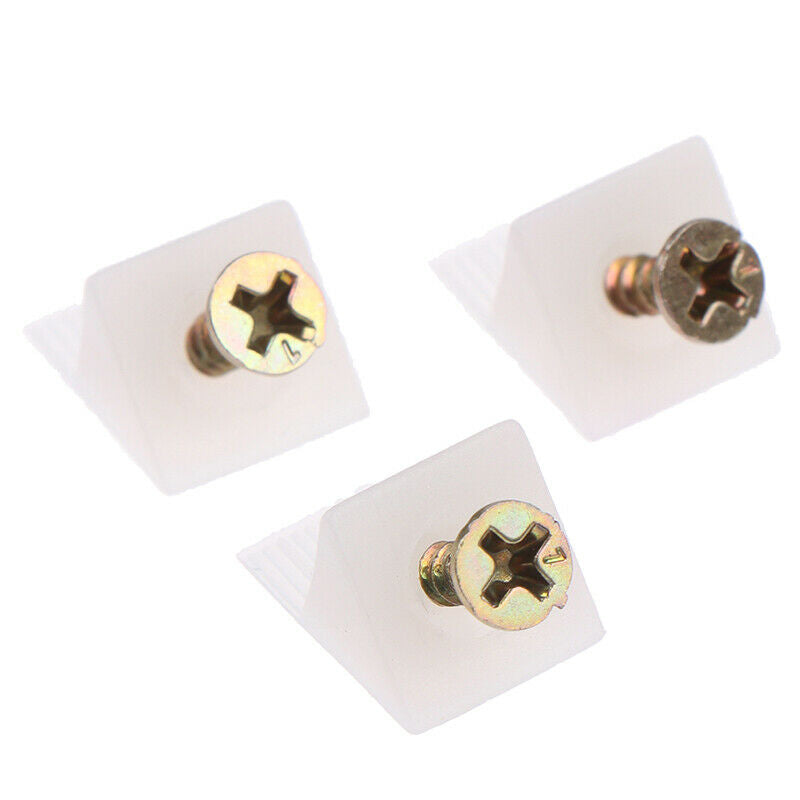 20x/Lot 45 Degree Angle Plastic Corner Bracket Block For Furniture With S.l8