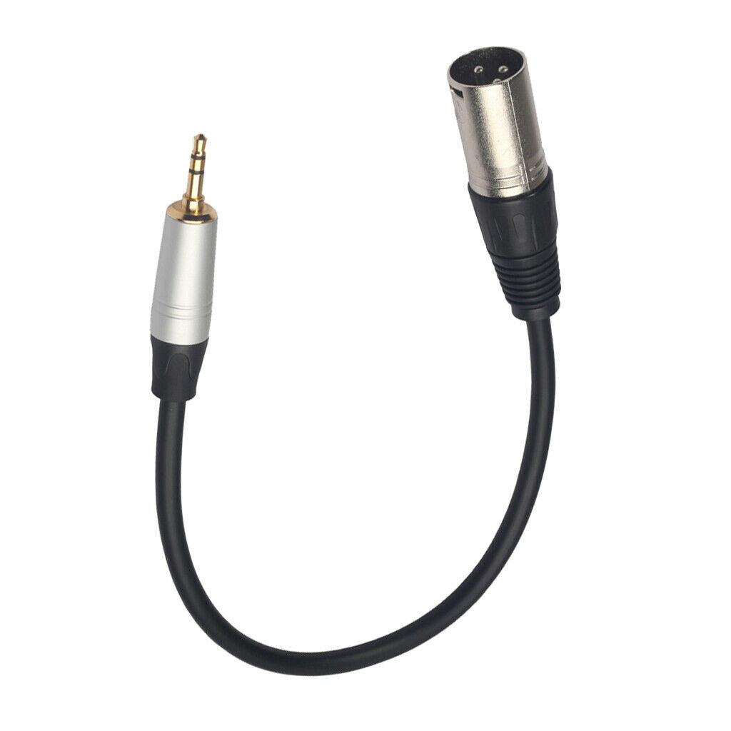 Headset Audio Cable 3.5mm Male To XLR Male Stereo Audio Extension Cable Plug