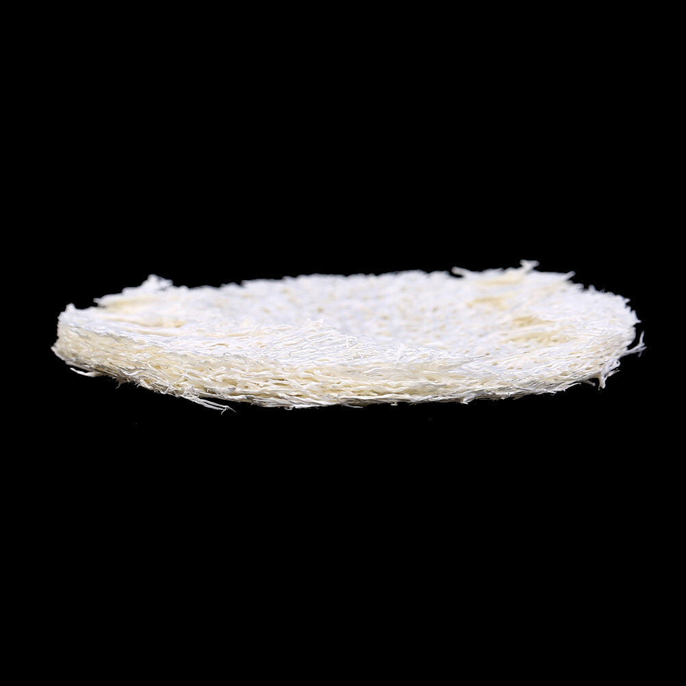 10x Natural Loofah LuffaBDacial Complexion Skin Disc Pad Exfoliator Spong.l8