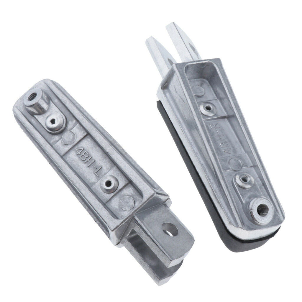 Set of 2 Motorcycle Passenger Footrests Foot pegs for Yamaha FZS 600 Fazer