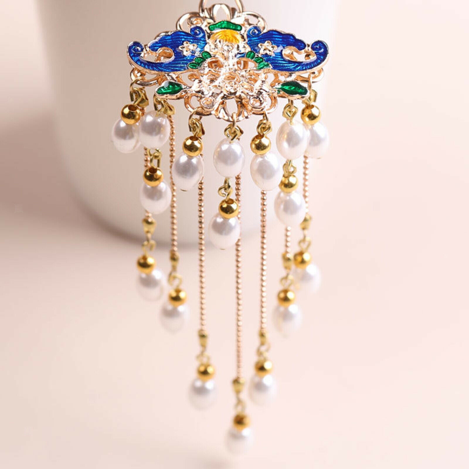 Women Hair Chopstick Flower Crystal Wedding Party Hair Pins Clips Hair Decor