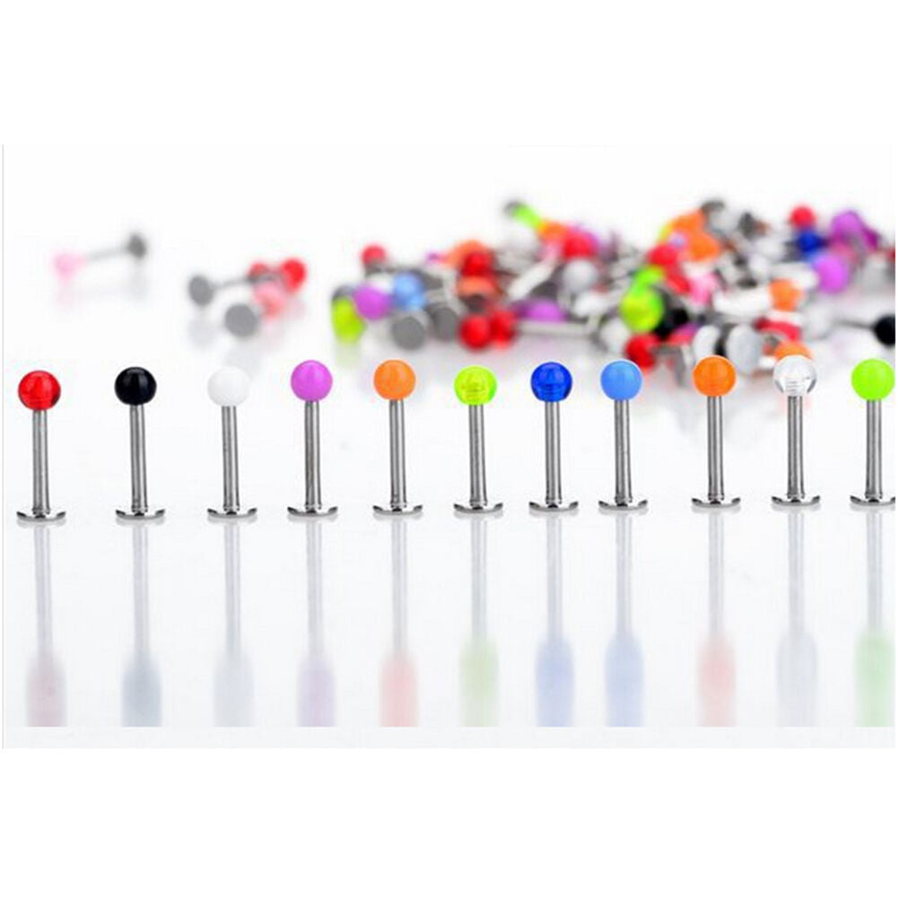 90x  Wholesale Body Jewelry Eyebrow Navel Belly Tongue Nose Piercing Bar BDAU