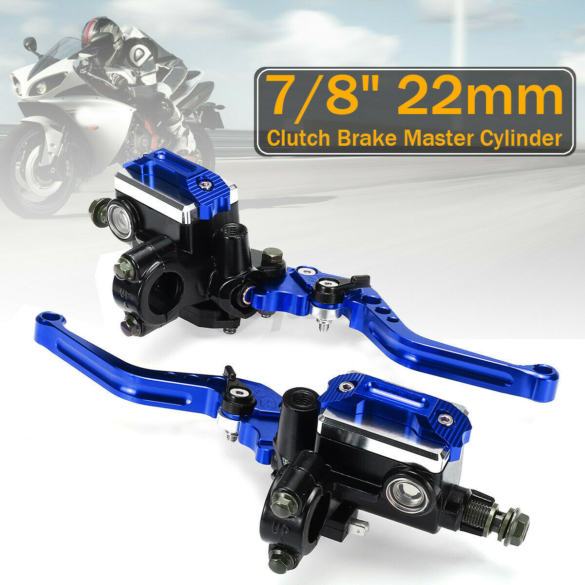 7/8" Universal Motorbike Motorcycle Brake Clutch Master Cylinder Levers