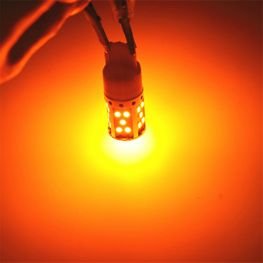 2x 21W Amber 7507 PY21W 1156PY LED Bulb For Car Front or Rear Turn Signal Lights