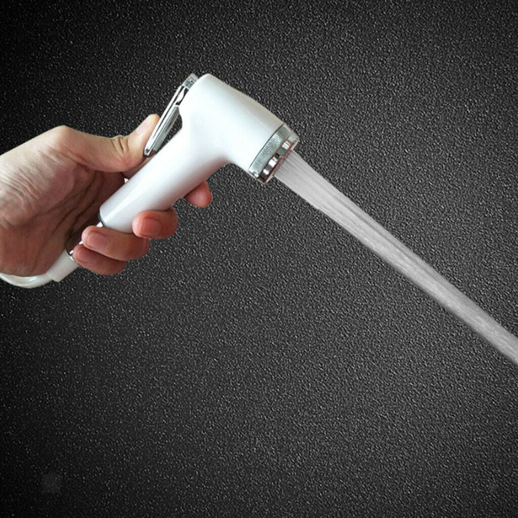 Chrome ABS Bidet Douche Shattaf Shower Toilet Spray Head Hygiene Set Muslim