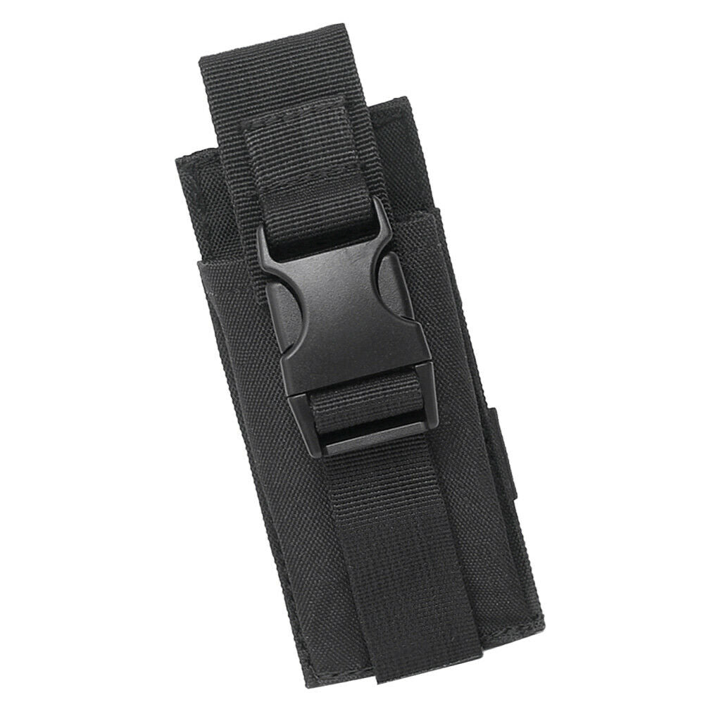 Portable Open Top Bag Flashlight Torch Holder Strap Clip Pouch Hunting Bag