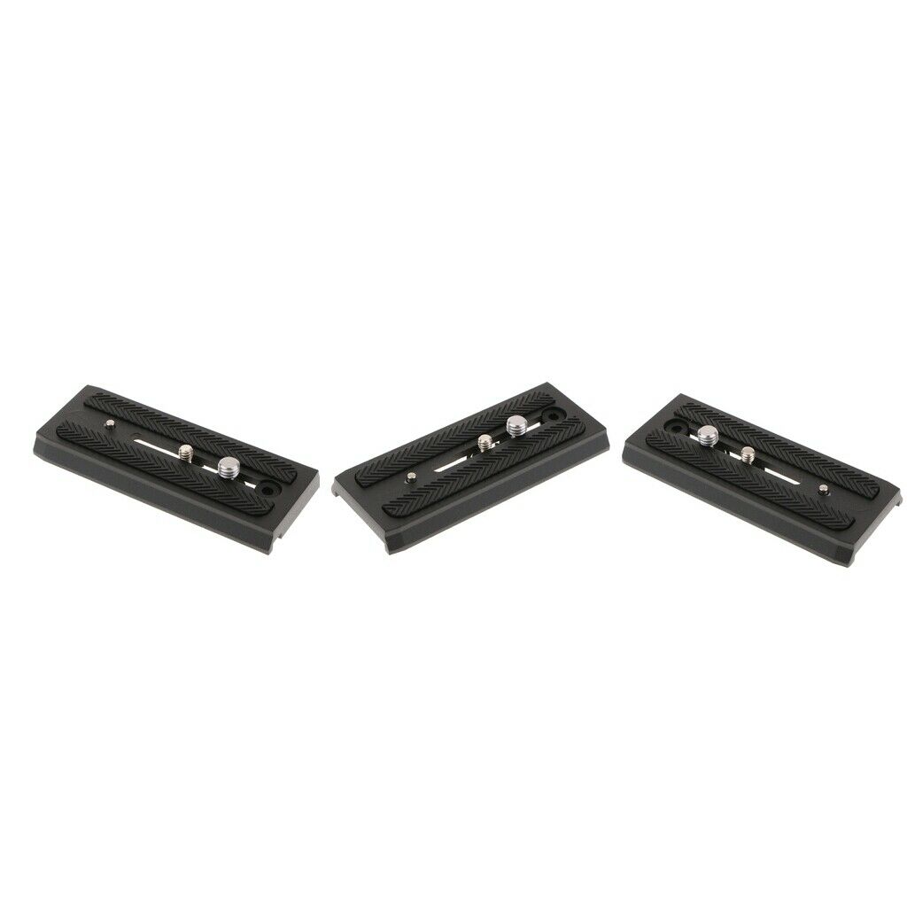 3x501PL Sliding Dovetail Quick Release Plate 120mm 1/4" & 3/8" Camera Screws