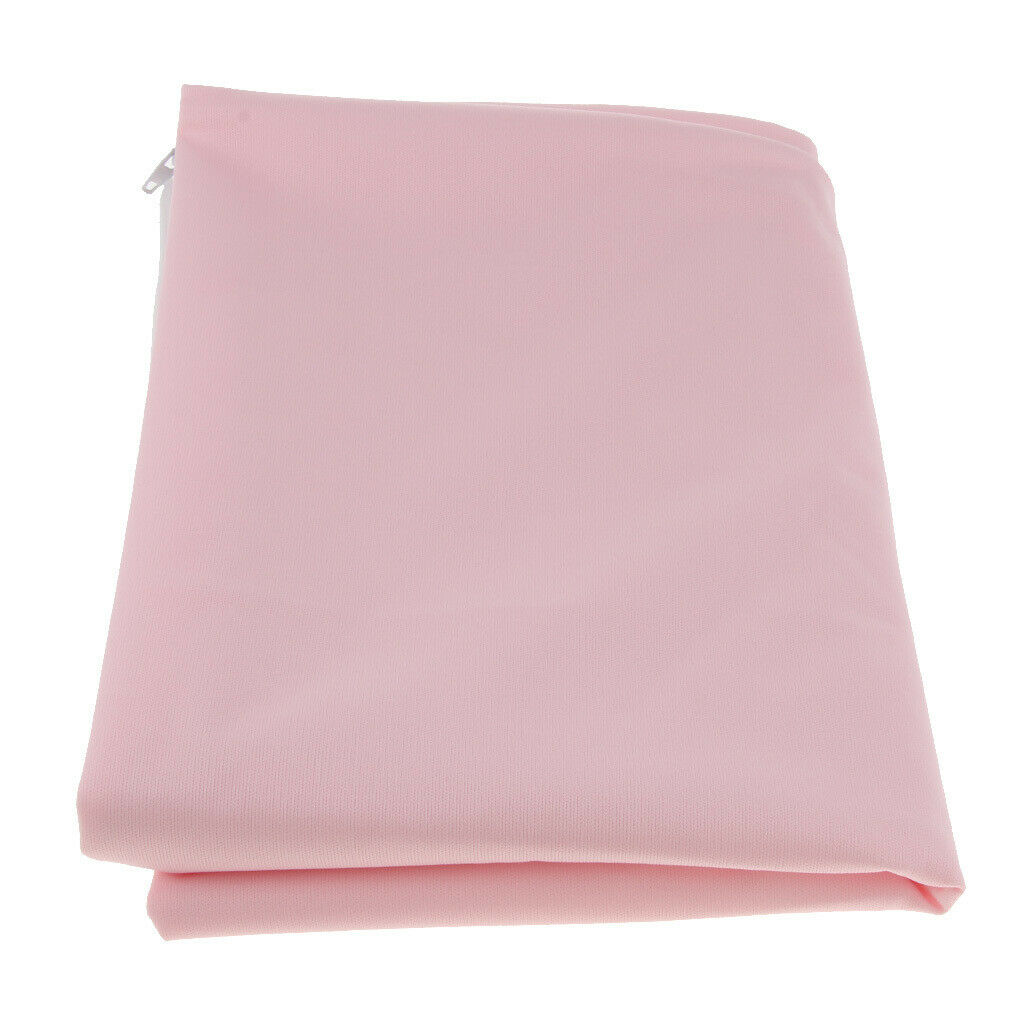 2x Pillow Protectors Zipped Cotton Pink Covers Anti Allergy Dust Mite Proof