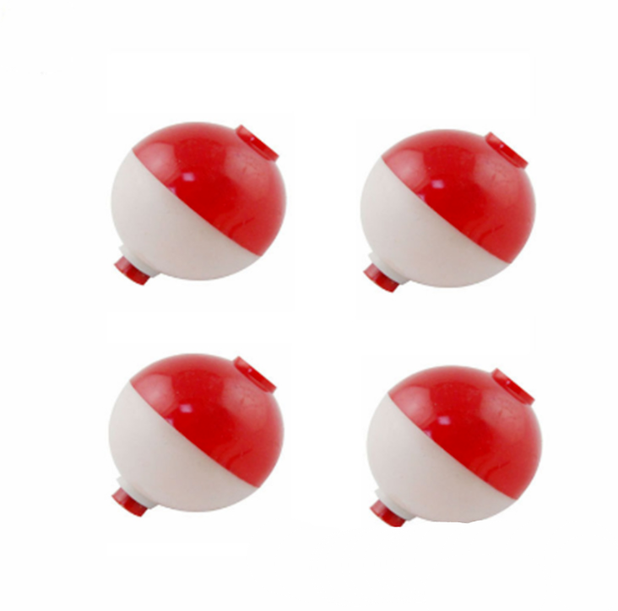 25pcs Fishing Bobbers Hard ABS Snap-on Floats Round Float Bobbers Fishing Tackle