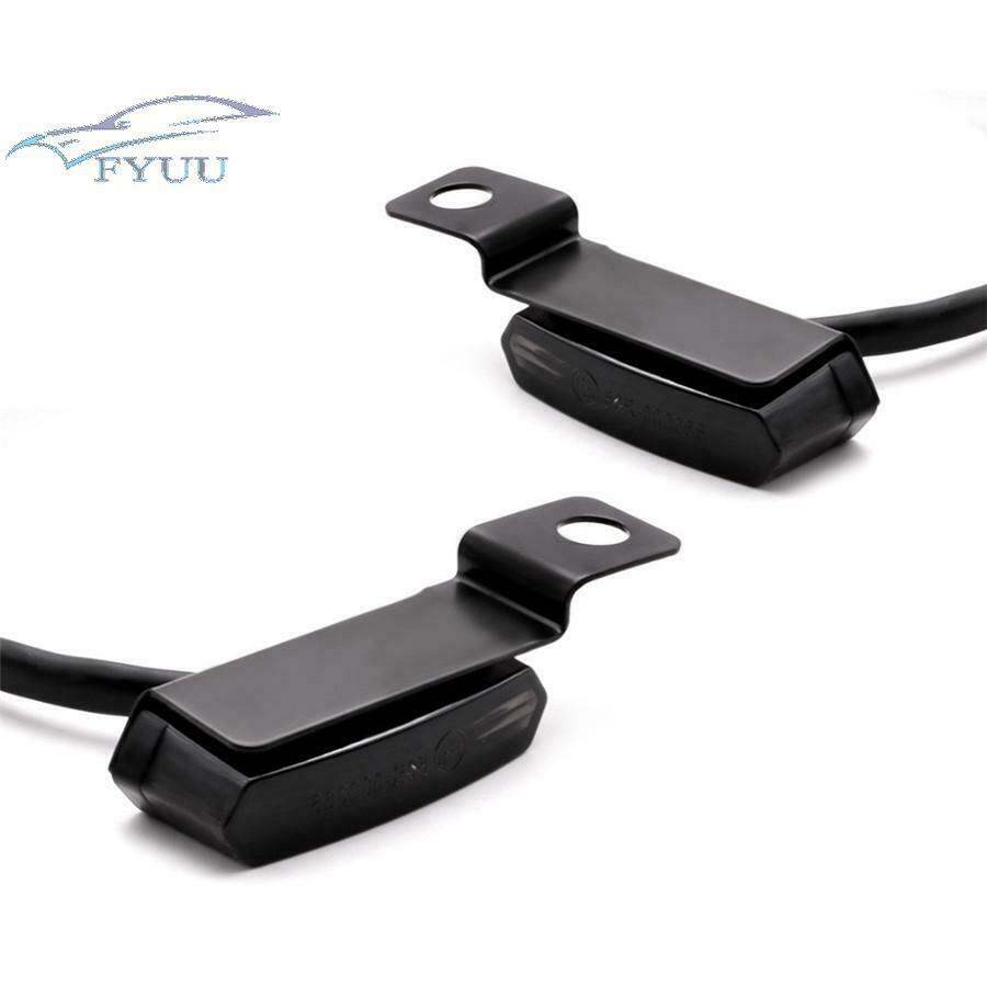 2 Flowing Water Mini LED Motorcycle Turn Signal Light Brake Clutch Lever Flasher