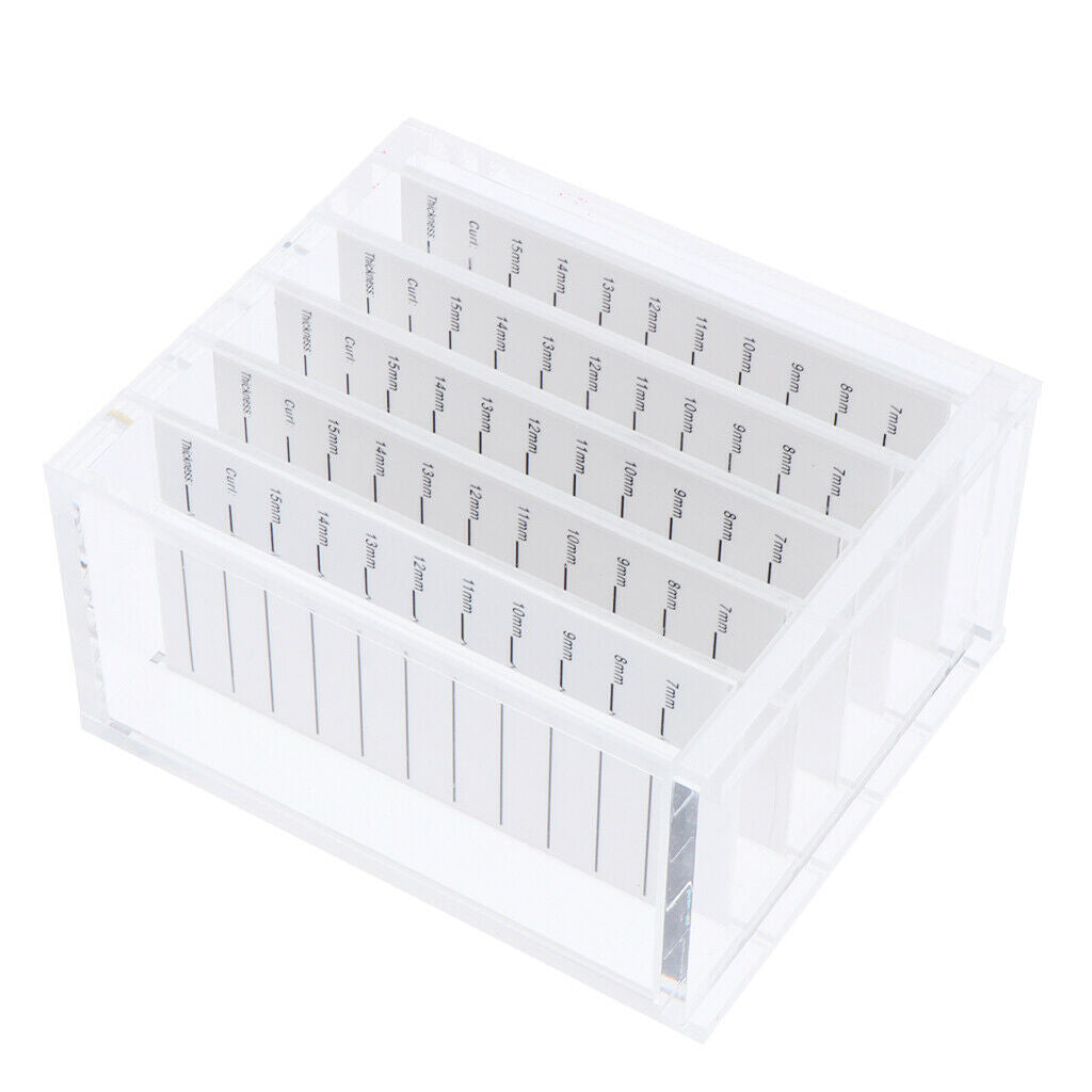 5x 5-Layer Eyelashes Storage Case Organizer Lash Adhesive Glue Holder Pallet