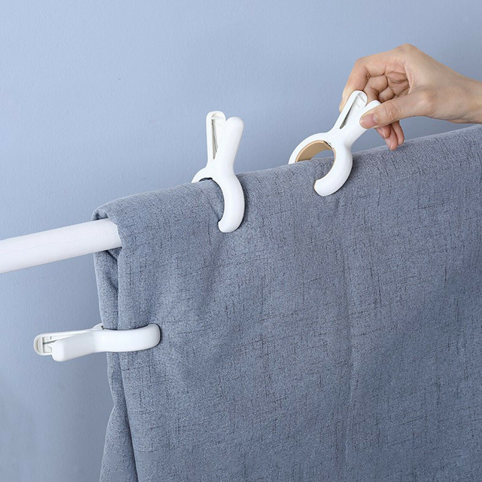 2X 3pcs Large Beach Towel Clips Plastic Lounger Clothesline Clips Yellow Pad