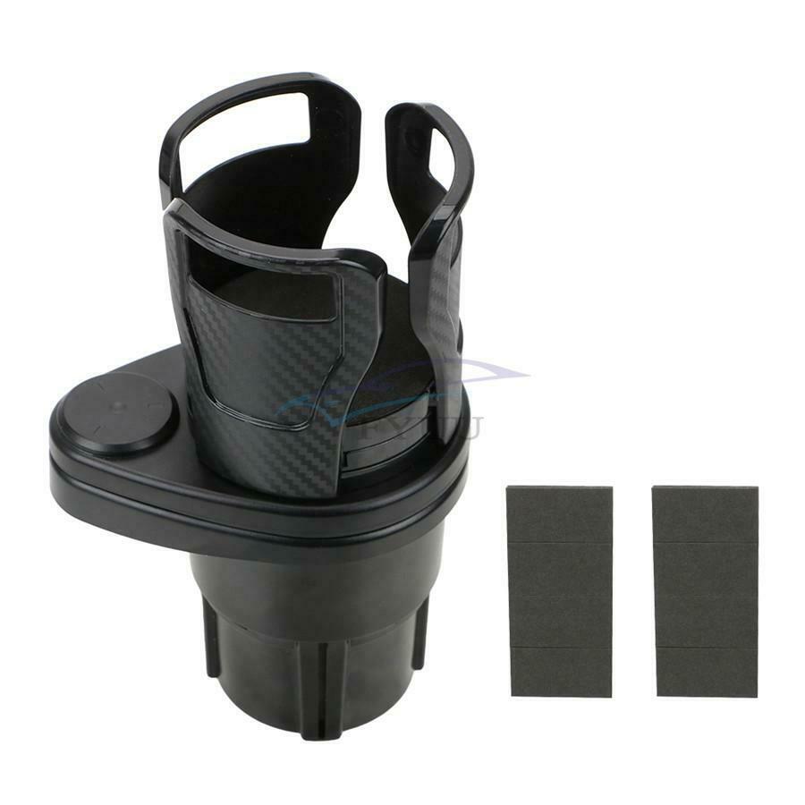 1PC Adjustable 2-in-1 Multifunctional Carbon Fiber Exterior Car Seat Cup Holder