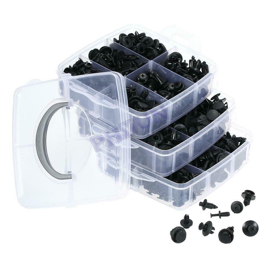 640x Car Panel Fender Fastener Rivets Clips Kits w/ Installation Removal Tools