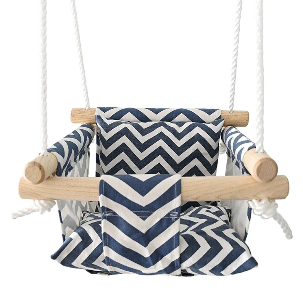 Baby Hanging Swing Seat Hammock Soft Cushion Backyard Swinging Rocking Chair
