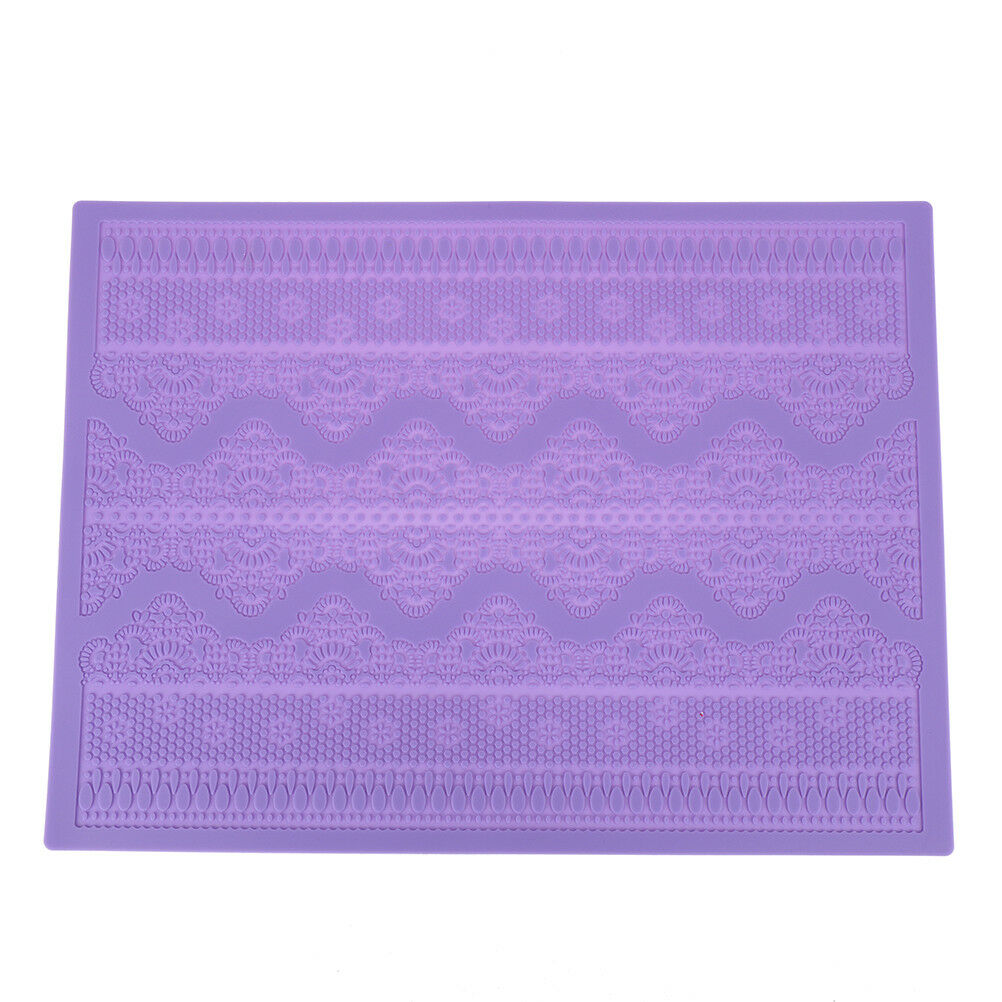 lace mould silicone mat fondant sugar craft ca mold diy baking decorating too&BD