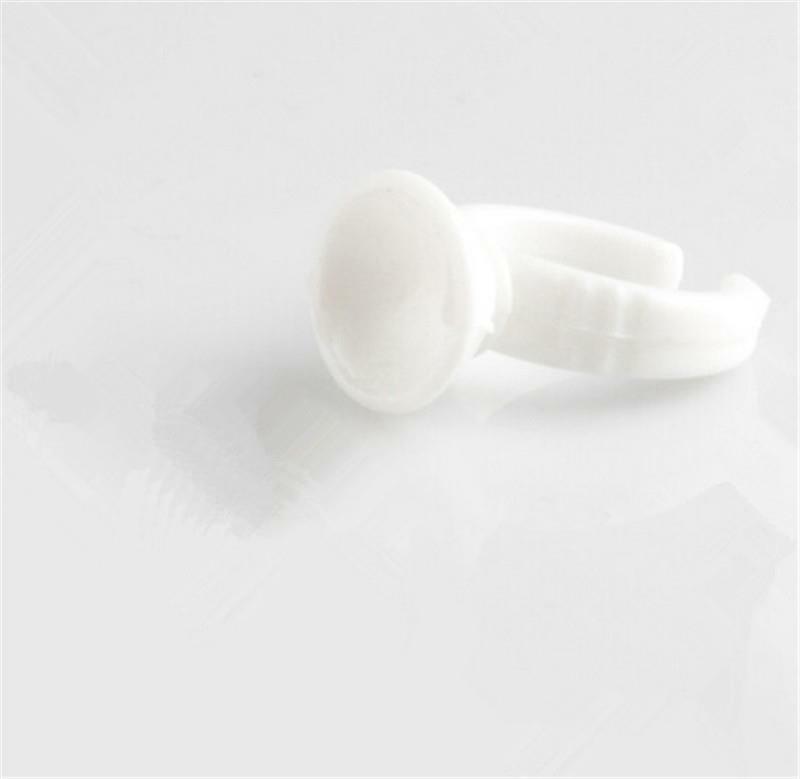 100 Pcs Disposable Glue Holder Ring Pallet for Eyelash Extension Tattoo Pigm SJ