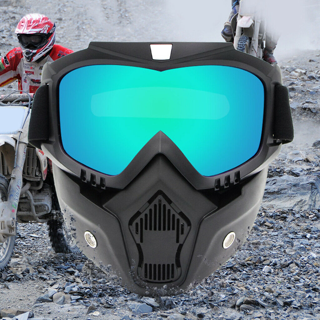 2PCS Black Motorcycle Goggles Protection Sunglasses Cycling Accessories